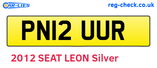 PN12UUR are the vehicle registration plates.