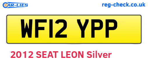 WF12YPP are the vehicle registration plates.