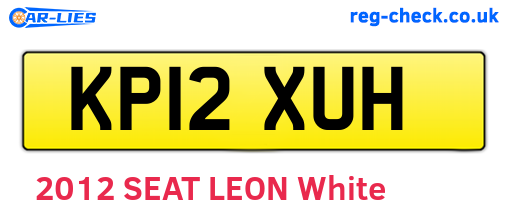 KP12XUH are the vehicle registration plates.