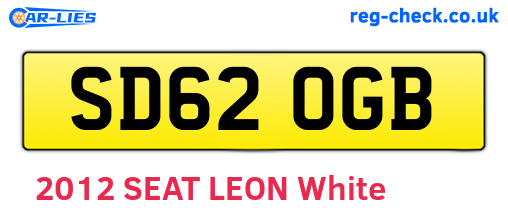 SD62OGB are the vehicle registration plates.