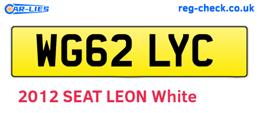WG62LYC are the vehicle registration plates.