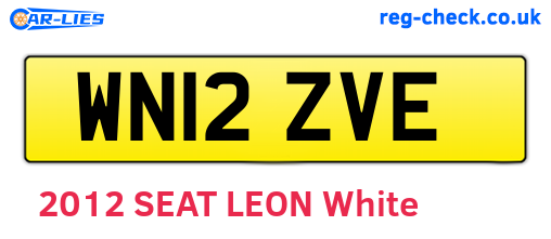 WN12ZVE are the vehicle registration plates.