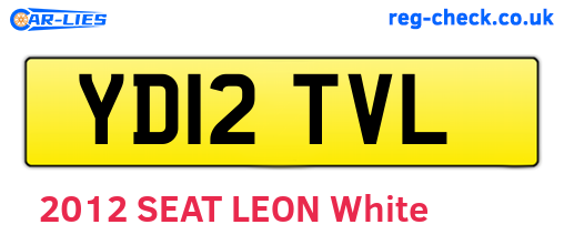 YD12TVL are the vehicle registration plates.