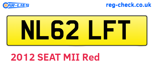 NL62LFT are the vehicle registration plates.