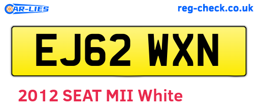 EJ62WXN are the vehicle registration plates.