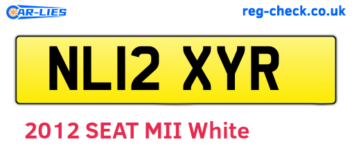 NL12XYR are the vehicle registration plates.