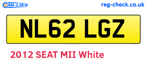 NL62LGZ are the vehicle registration plates.