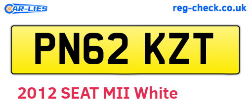 PN62KZT are the vehicle registration plates.