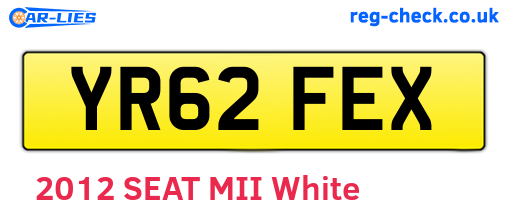 YR62FEX are the vehicle registration plates.