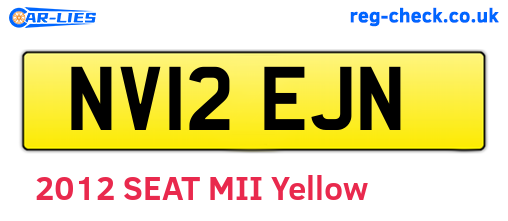 NV12EJN are the vehicle registration plates.