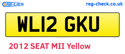 WL12GKU are the vehicle registration plates.