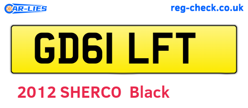 GD61LFT are the vehicle registration plates.
