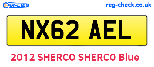 NX62AEL are the vehicle registration plates.