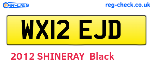 WX12EJD are the vehicle registration plates.