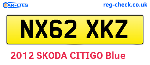 NX62XKZ are the vehicle registration plates.