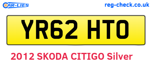 YR62HTO are the vehicle registration plates.