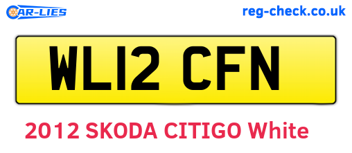 WL12CFN are the vehicle registration plates.