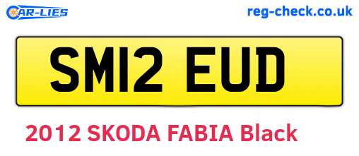 SM12EUD are the vehicle registration plates.