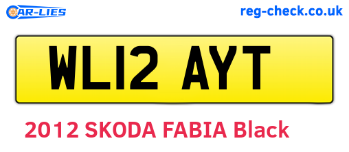 WL12AYT are the vehicle registration plates.