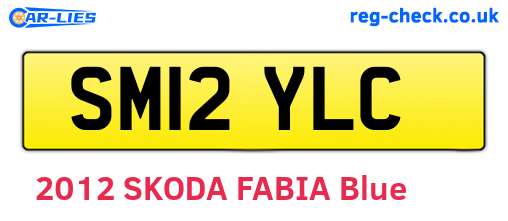 SM12YLC are the vehicle registration plates.