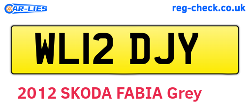 WL12DJY are the vehicle registration plates.