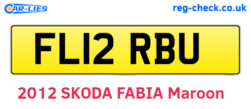 FL12RBU are the vehicle registration plates.