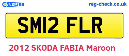SM12FLR are the vehicle registration plates.