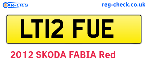 LT12FUE are the vehicle registration plates.