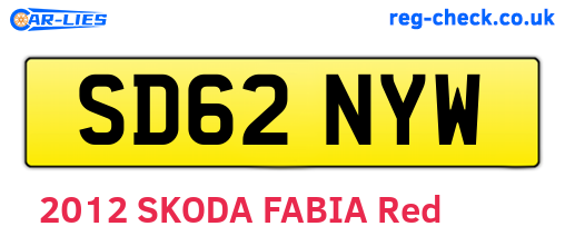 SD62NYW are the vehicle registration plates.