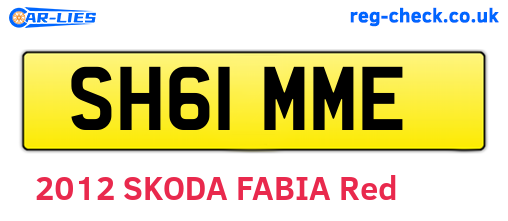 SH61MME are the vehicle registration plates.
