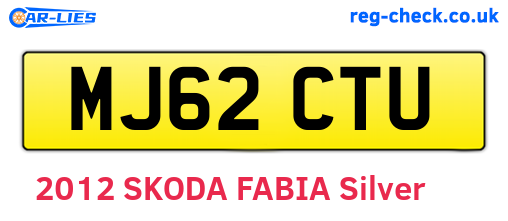 MJ62CTU are the vehicle registration plates.