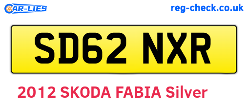 SD62NXR are the vehicle registration plates.