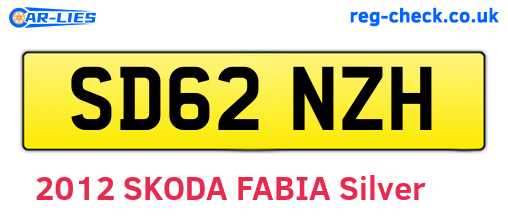 SD62NZH are the vehicle registration plates.