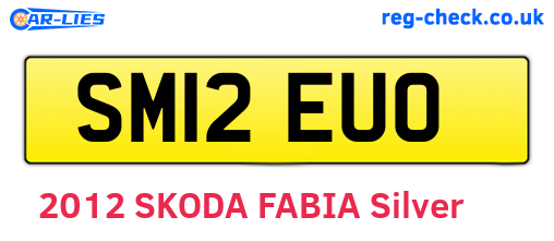 SM12EUO are the vehicle registration plates.