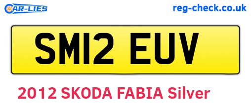 SM12EUV are the vehicle registration plates.