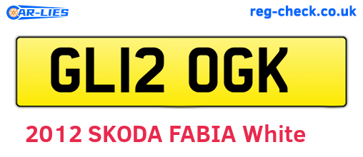 GL12OGK are the vehicle registration plates.