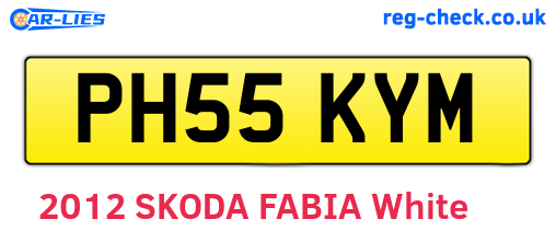 PH55KYM are the vehicle registration plates.