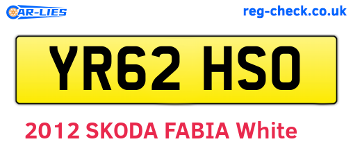 YR62HSO are the vehicle registration plates.