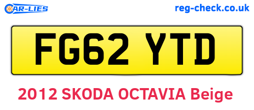 FG62YTD are the vehicle registration plates.