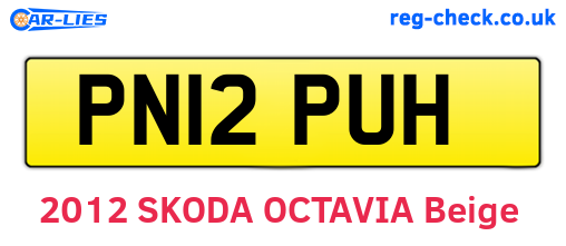 PN12PUH are the vehicle registration plates.