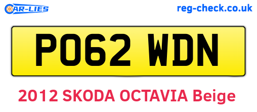 PO62WDN are the vehicle registration plates.