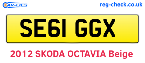 SE61GGX are the vehicle registration plates.