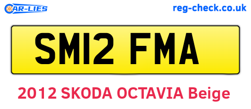 SM12FMA are the vehicle registration plates.