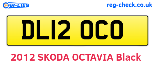 DL12OCO are the vehicle registration plates.