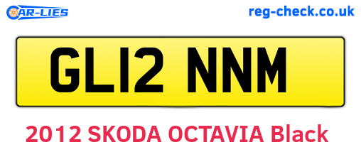 GL12NNM are the vehicle registration plates.