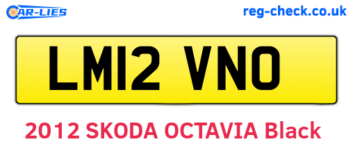 LM12VNO are the vehicle registration plates.