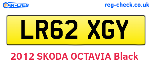 LR62XGY are the vehicle registration plates.