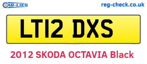 LT12DXS are the vehicle registration plates.
