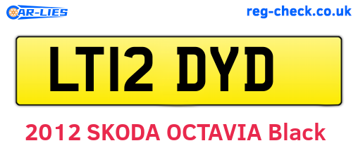 LT12DYD are the vehicle registration plates.