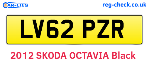 LV62PZR are the vehicle registration plates.